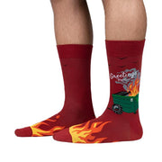 Dumpster Fire Mens Crew Socks - Lucky Skates