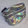Holographic Shiny 3 Zip Fanny Pack