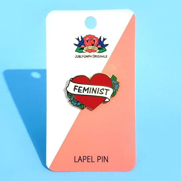 Feminist Heart Pin