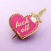 heart dagger pin 