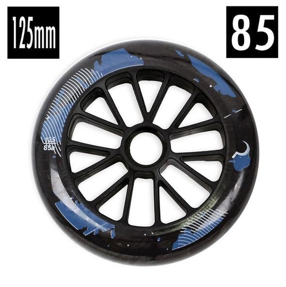 ground control black blue 125mm 985a inline aggressive wheels 