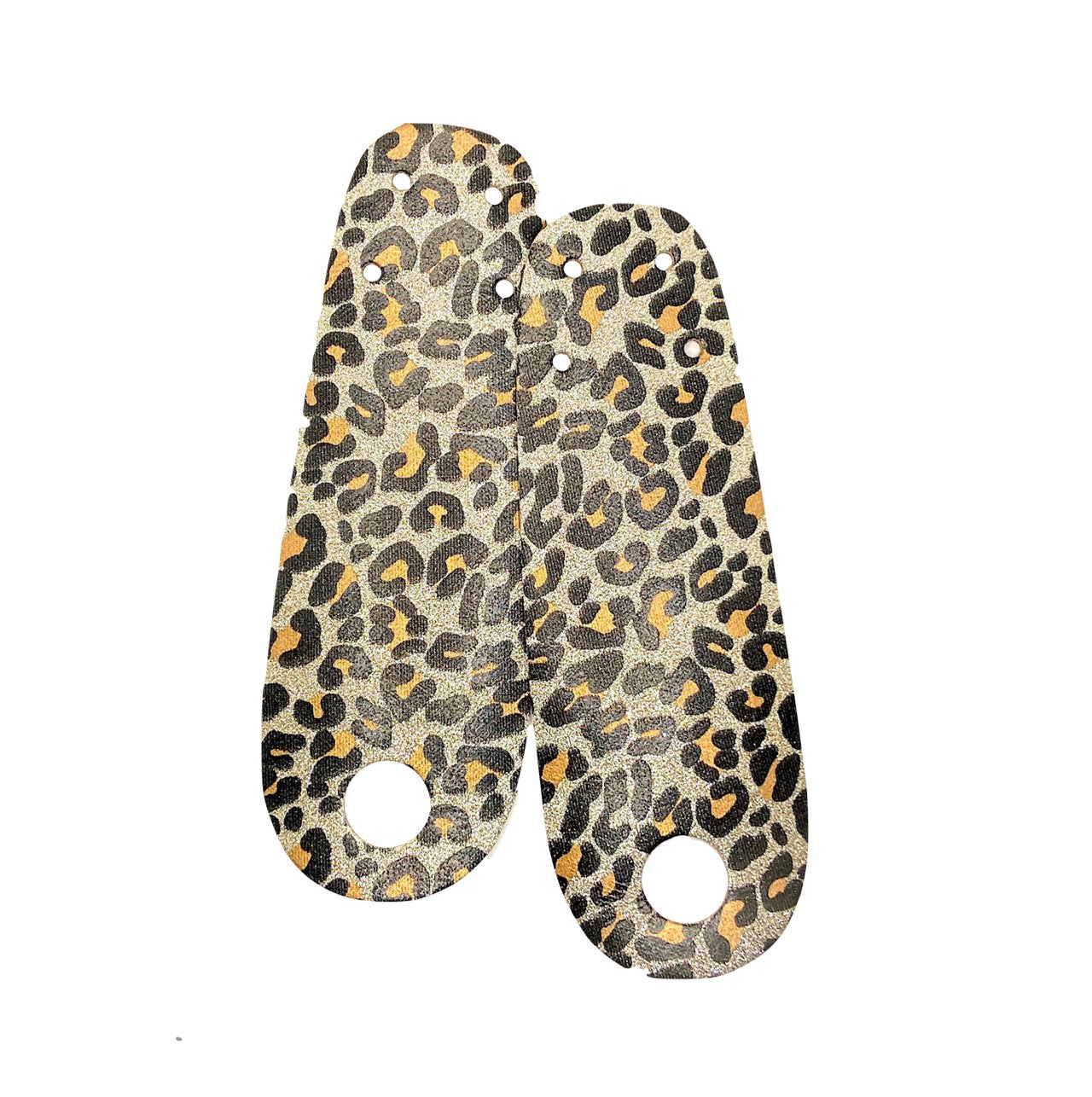 Rollerstuff Gold Leopard Glitter Toe Guards