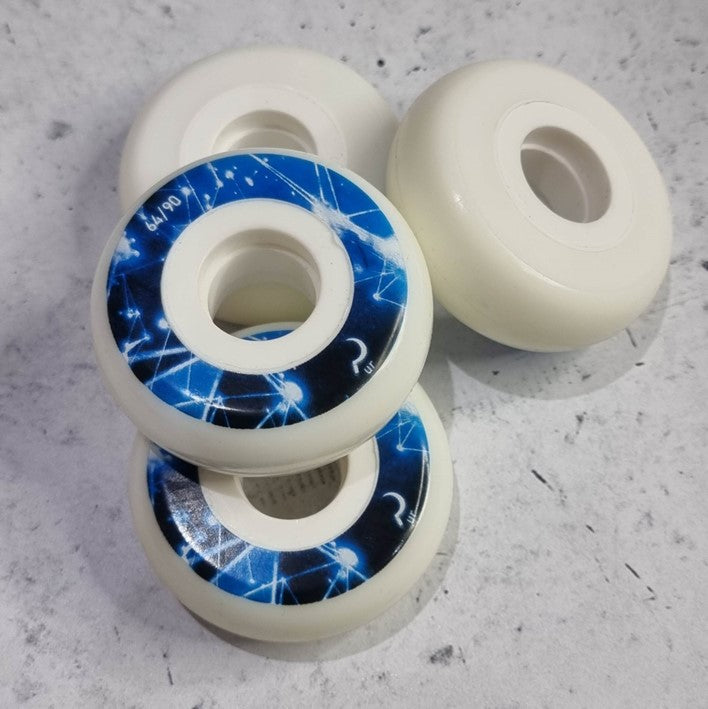 Ground Control UR Constellation White Inline Wheels 64mm 90A - 4 Pack