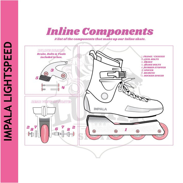 Impala Lightspeed Pink Inline Skates *Last pairs* EU 42