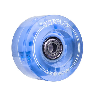 blue light up led rollerskate wheels for quads 