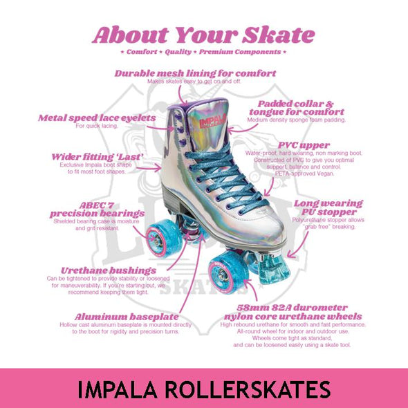 Falling Hearts Impala Roller Skates