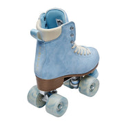 pastel blue suede high top impala rollerskates