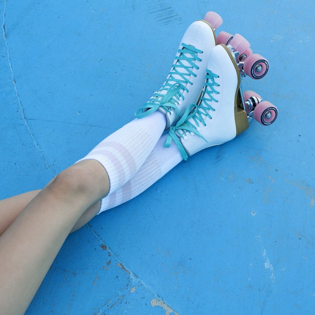 White Impala Roller Skates - Lucky Skates