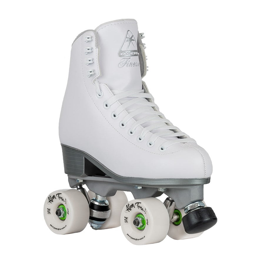 white hightop retro rollerskate artistic