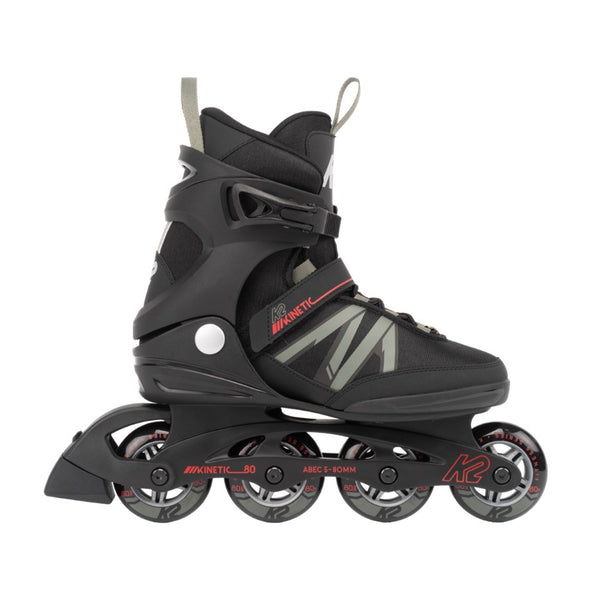 mens recreational fitness rollerblade inline skates black red