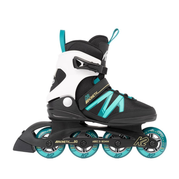womens recreational fitness rollerblade inline skates black teal
