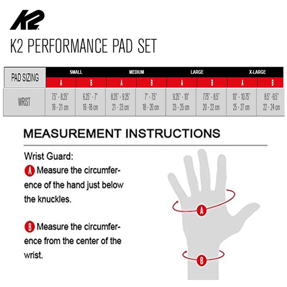 K2 Performance Black Wrist Guards
