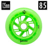 125mm 85a luminious led light up inline wheels lime green 