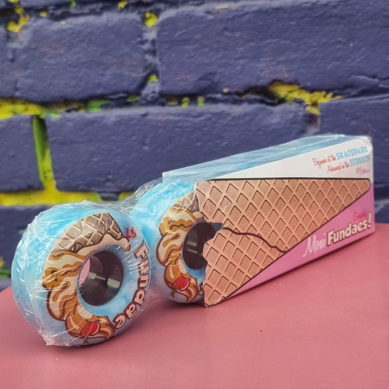 blue skate park roller skate wheels ice cream print