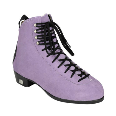 moxi skate jack 2 artistic leather suede boot lilac black laces