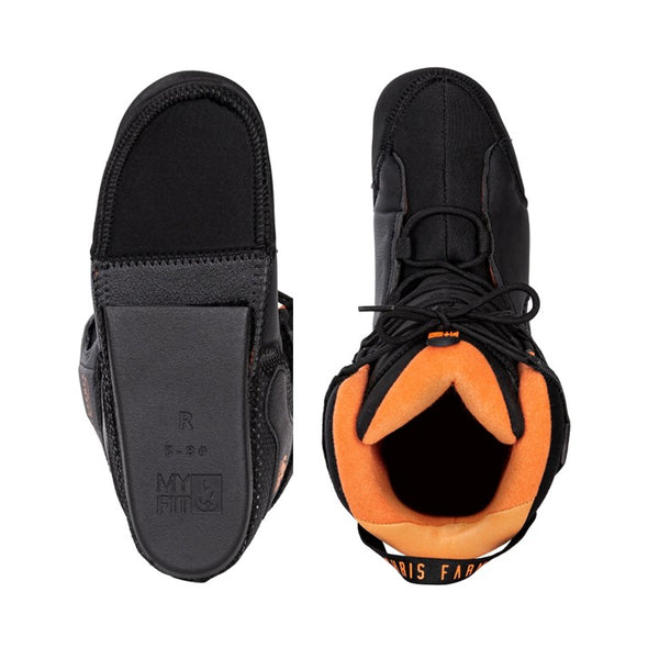 chris famer inline skate liner black orange