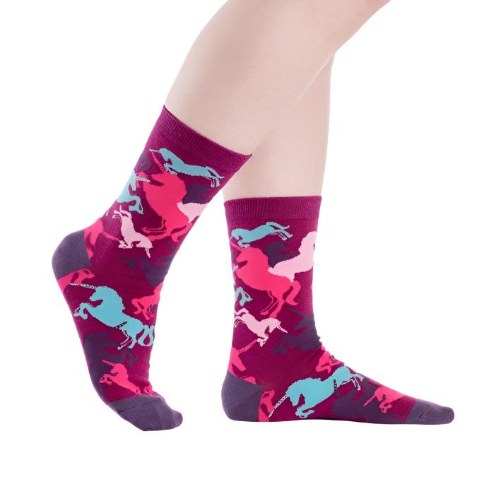 Sock It To Me Mythical Unicorn Women's Crew Socks - Lucky Skates