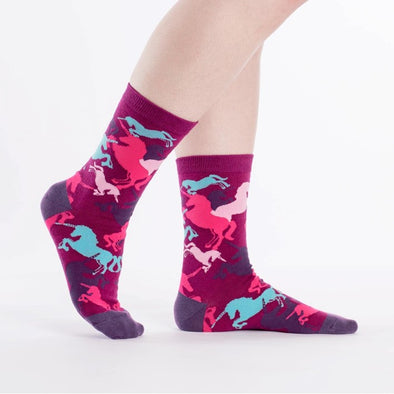 Mythical Unicorn Women's Crew Socks