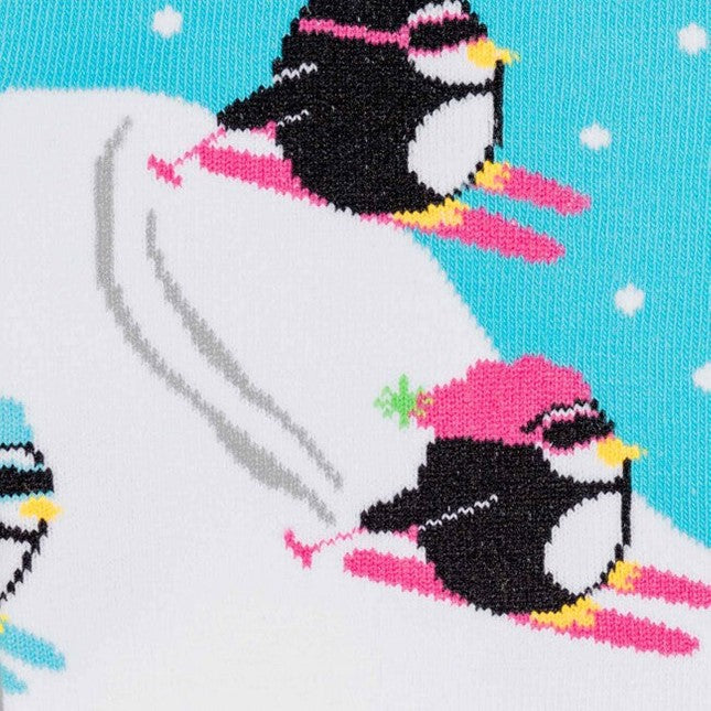 Downhill Penguins Knee High Socks