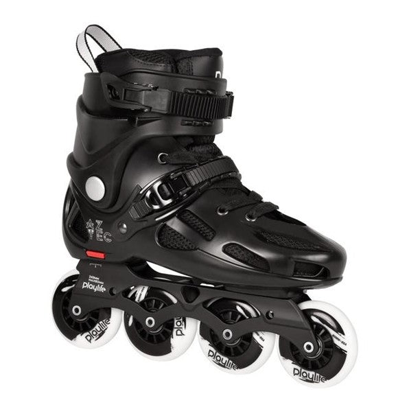 black free ride urban inline rollerblades