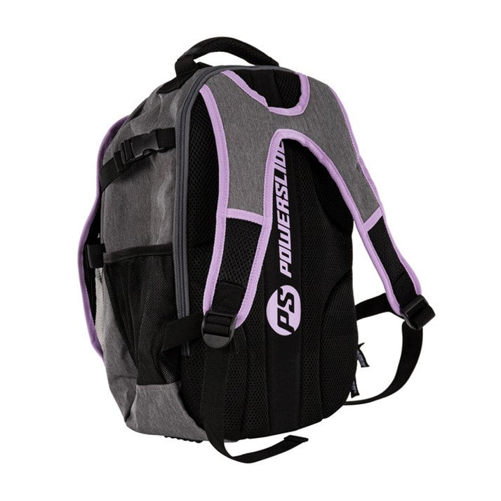 Powerslide Fitness Dark Grey/Purple Skate Backpack - Lucky Skates