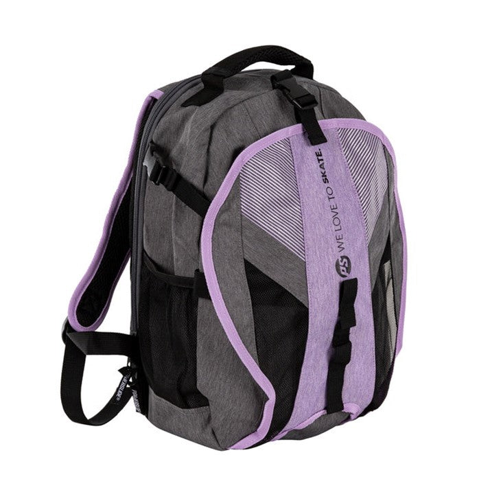 Powerslide Fitness Dark Grey/Purple Skate Backpack - Lucky Skates