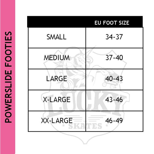 skate ankle Neoprene socks with donut ankle protectors size chart 