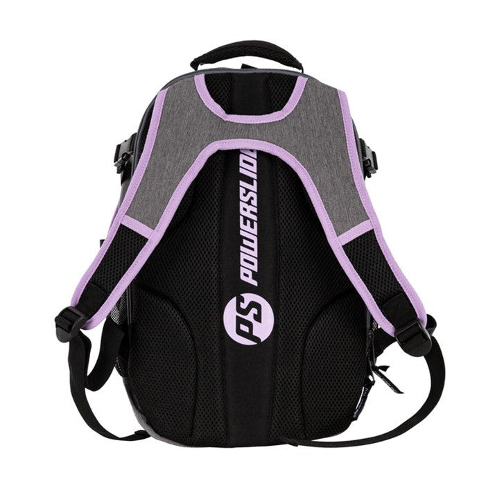 Powerslide Fitness Dark Grey/Purple Skate Backpack - Lucky Skates