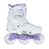 white purple 100mm tri inline skates 