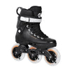 black inline tri skates 110mm spinner wheels