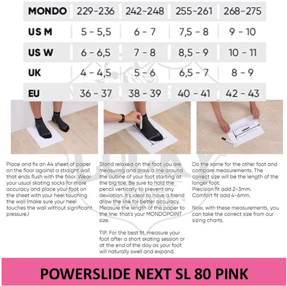 Powerslide Next SL Pink 80 Inline Skates