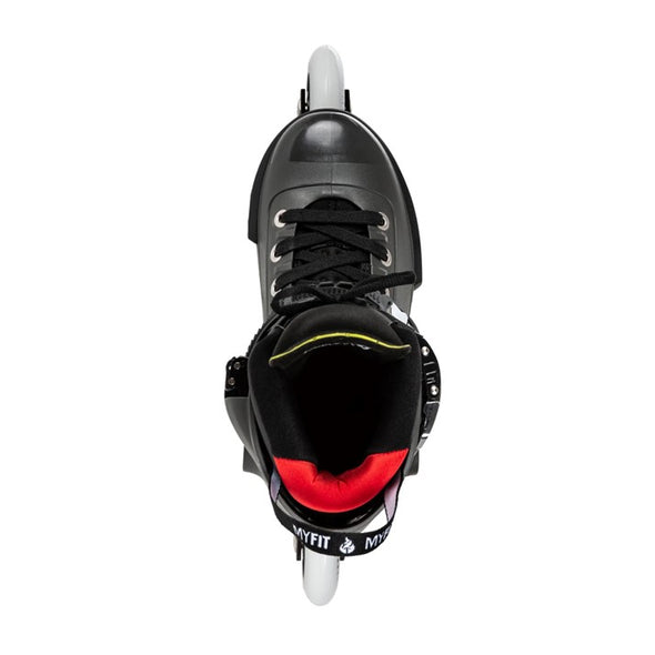 dark grey black red tri skate 90mm inline skates powerslide next 