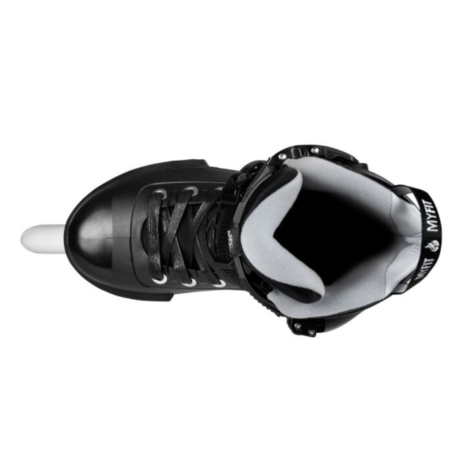 my fit grey inline skate liner with black boot