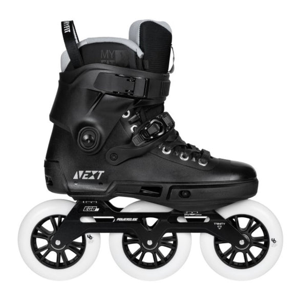 black inline tri skates 110mm undercover wheels