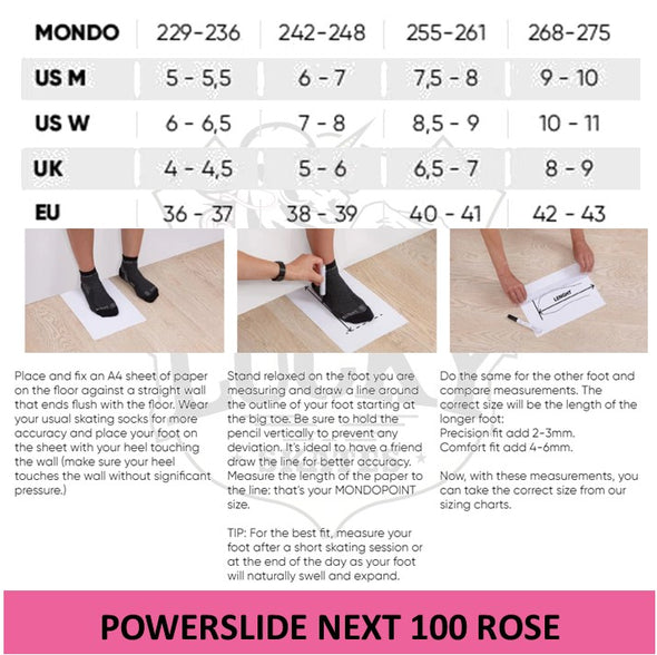 Powerslide Next Rose 100 Inline Skates *Last Pair* EU 42-43