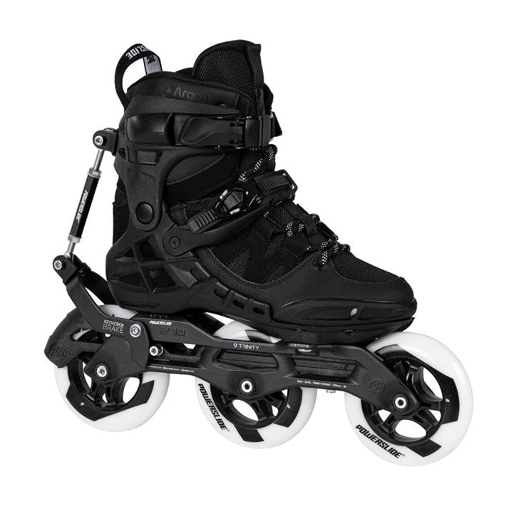 recreation inline tri skates 110mm with automatic syncro brake system 