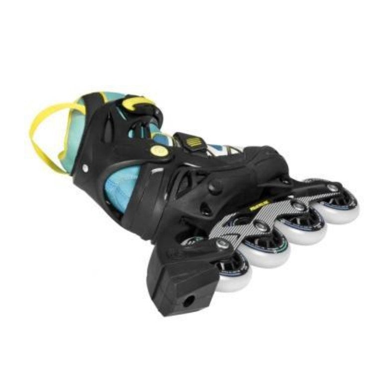 YELLOW AND BLUE KIDS INLINE SKATES