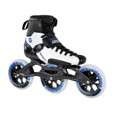 carbon speed skate 125mm inline skates black blue 