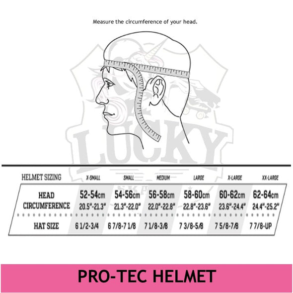 pro tec size chart helmet 
