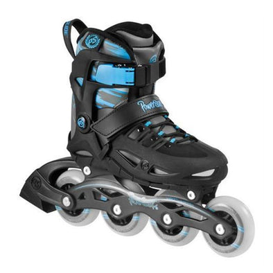 blue kids adjustable inline skates 