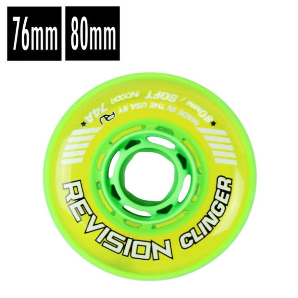 green soft clinger revision inline wheels 76mm 80mm 74a indoor 