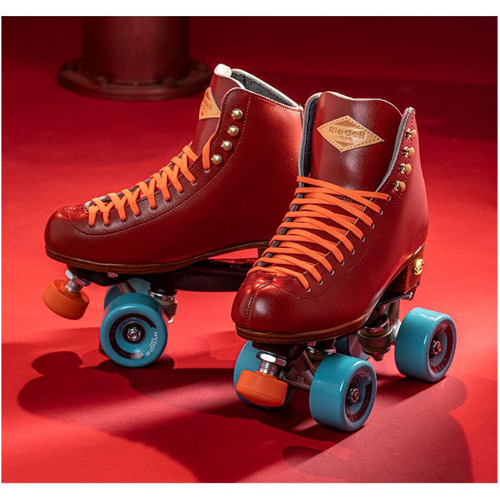 Riedell Crew Crimson Red Roller Skates - Lucky Skates