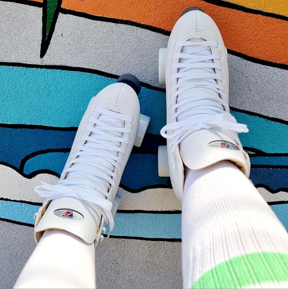 Riedell 111 Angel White Roller Skates