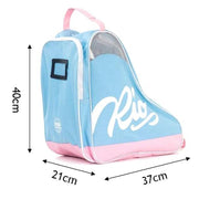 Rio Roller Script Blue and Pink Skate Bag - Lucky Skates