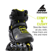 Rollerblade Macroblade 80 Black/Lime Inline Skates - Lucky Skates