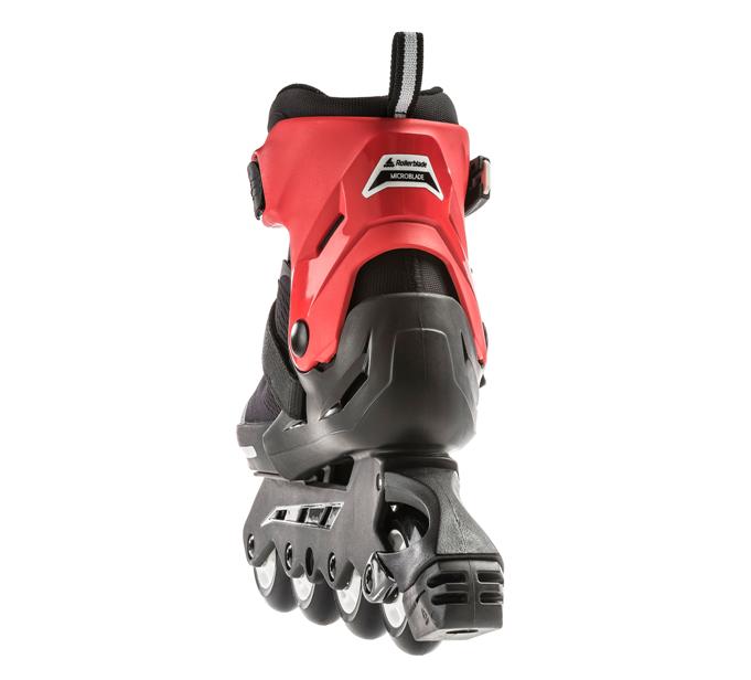 red and black junior inline adjustable skates 