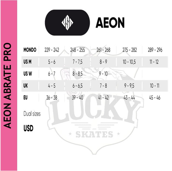 USD Aeon 68 Roman Abrate Pro Aggressive Inline Skates *Last Pair* EU 39-40