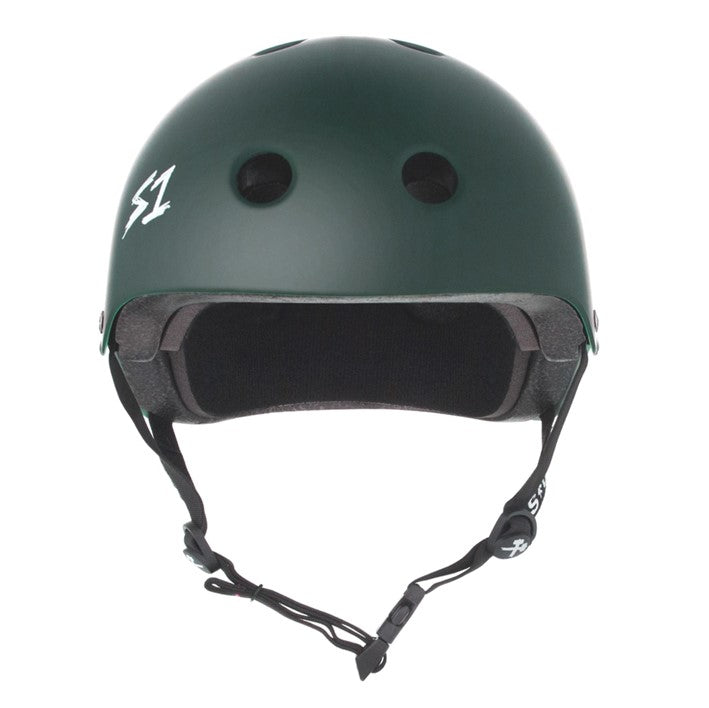 DARK FORREST GREEN MATTE S ONE BIKE SKATE HELMET 