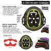 S1 Lifer Black Matte White Checkers Helmet - Certified