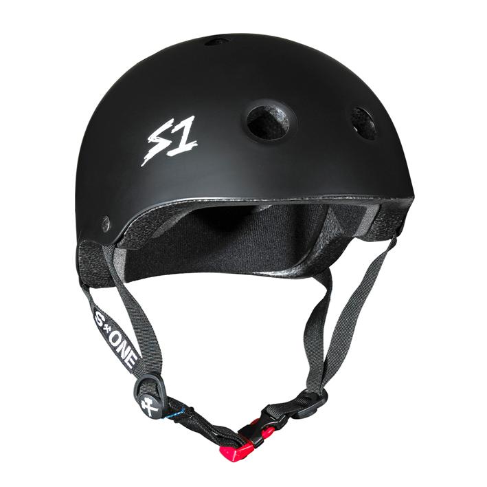 black matt small skate helmet 